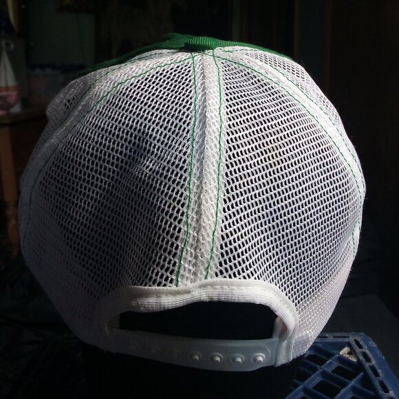 Vintage Swingster Wood Products Credit Union Patch Snap Trucker Hat Cap - Picture 5 of 8